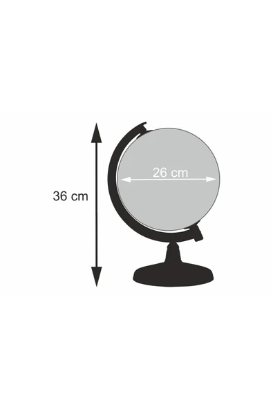 Artı Yerküre Siyasi 26 Cm - Resim 5