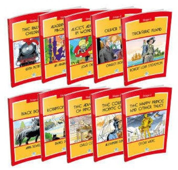 Maviçatı İngilizce Hikaye Seti 10 Kitap (Stage 2) ürün görseli 1