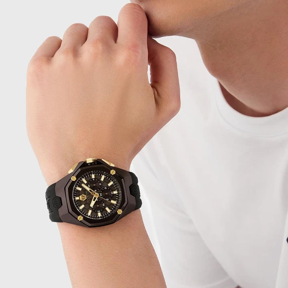 Philipp Plein PWTBA0323 Erkek Kol Saati - Resim 4