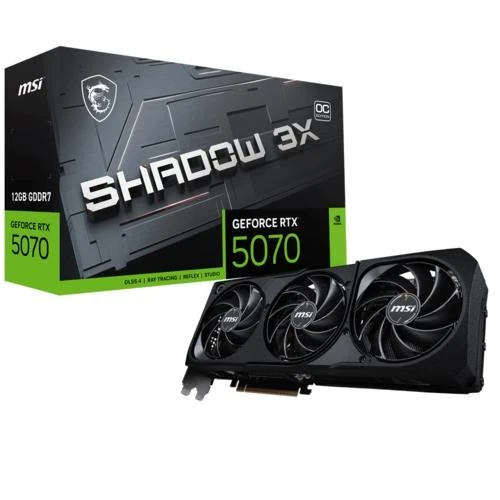 MSI GEFORCE RTX 5070 12G SHADOW 3X OC EKRAN KARTI ürün görseli 1