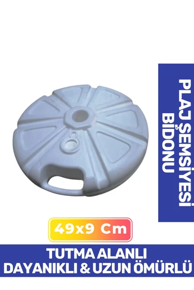 Özel Üretim Dayanıklı Malzemeden Üretilmiş Plastik 49x9 cm Plaj Kamp Balık Bahçe Şemsiyesi Bidonu ürün görseli 1