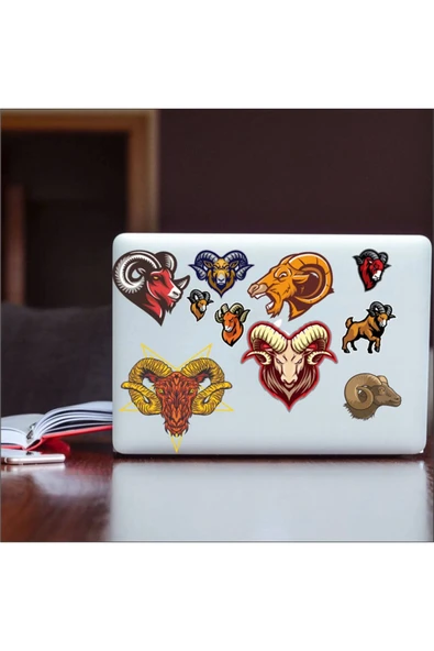 Keçi Sticker Set-1 10 Parça Telefon, Tablet, Defter, Laptop Sticker ürün görseli 1