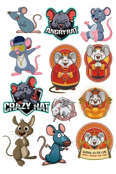 Fae Sticker Set-3 13 Parça Telefon, Tablet, Defter, Laptop Sticker ürün görseli 1