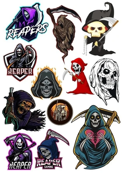 Cellat Sticker Set-1 12 Parça Telefon, Tablet, Defter, Laptop Sticker ürün görseli 1