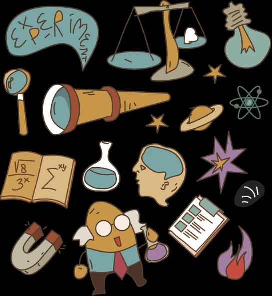 Bilim Uzay Sticker Set 15 Parça Telefon, Tablet, Defter, Laptop Sticker ürün görseli 1