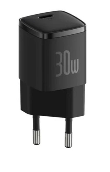 BASEUS CCXF000301 Cube Pro USB-C Hızlı Şarj Cihazı 30W Siyah ürün görseli 1