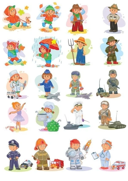 İnsanlar Sticker Set 25 Parça Telefon, Tablet, Defter, Laptop Sticker ürün görseli 1