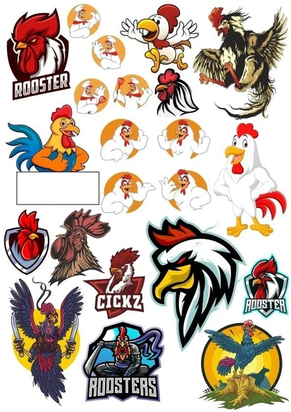 Horoz Sticker Set-7 19 Parça Telefon, Tablet, Defter, Laptop Sticker ürün görseli 1