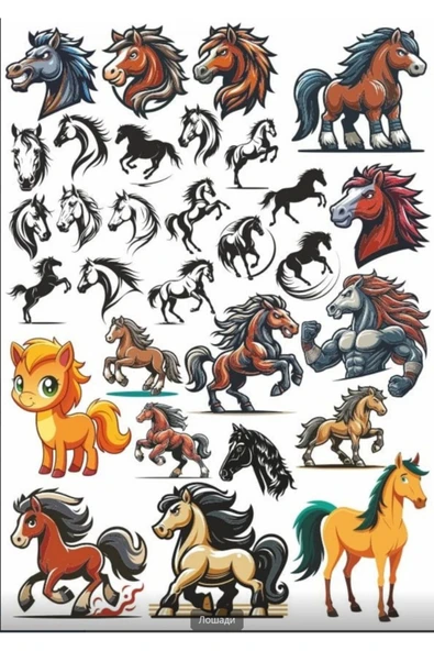 At Sticker Set 2 ürün görseli 1