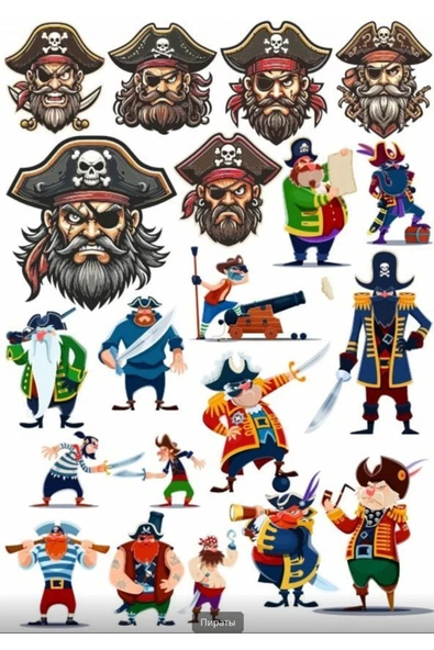 Korsan Sticker Set 3 ürün görseli 1
