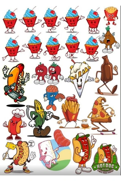 Sokak Lezzetleri Sticker Set ürün görseli 1