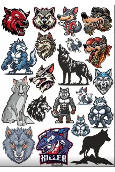 Kurt Sticker Set 2 ürün görseli 1