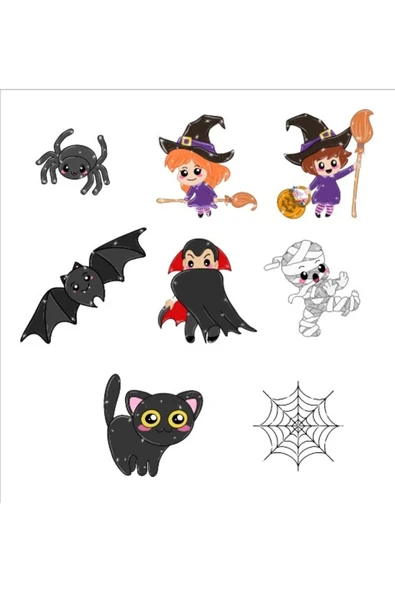 Sevimli Vampir Sticker Set ürün görseli 1