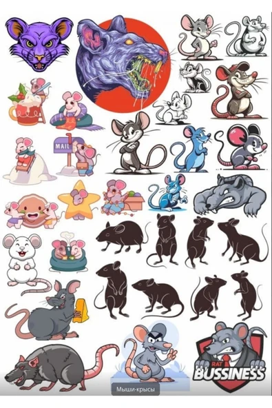 Fare Sticker Set 2 ürün görseli 1