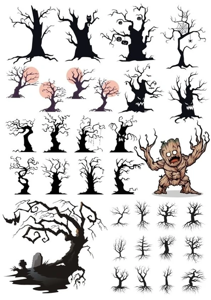 Korkunç Ağaçlar Sticker Set 28 Parça Telefon, Tablet, Defter, Laptop Sticker ürün görseli 1