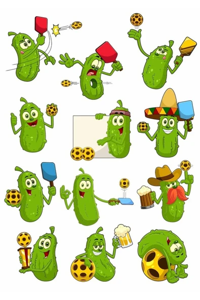 Salatalık Turşusu Sticker Set 1 ürün görseli 1