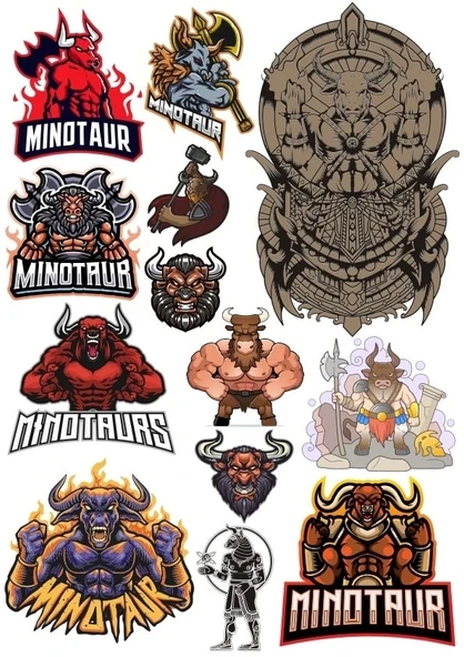 Boğa Sticker Set 6 15 Parça Telefon, Tablet, Defter, Laptop Sticker ürün görseli 1