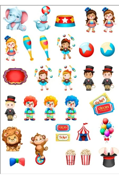 Sirk Sticker Set 1 ürün görseli 1