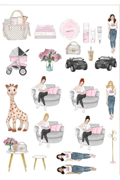 Kadınlar Sticker Set 2 ürün görseli 1