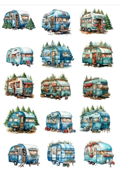 Karavan Sticker Set ürün görseli 1