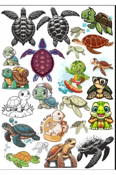 Kaplumbağa Sticker Set 2 ürün görseli 1