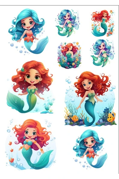 Deniz Kızı Sticker Set ürün görseli 1