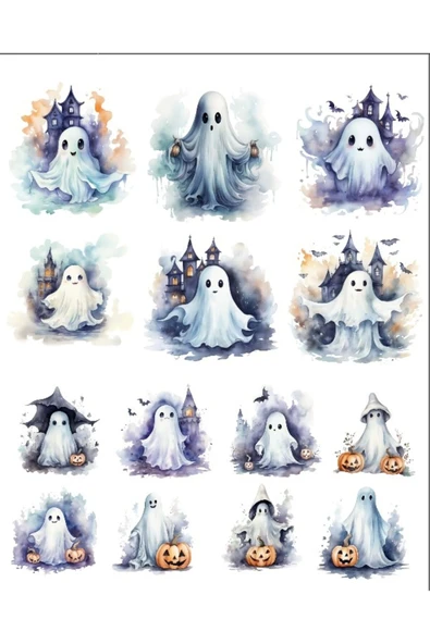 Sevimli Hayaletler Sticker Set -2 ürün görseli 1