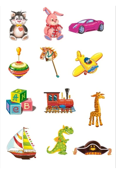 Bebek Oyuncakları Sticker Set 2 ürün görseli 1