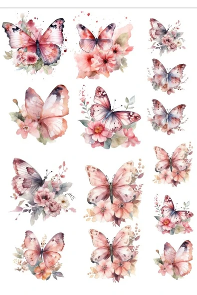 Kelebekler Sticker Set ürün görseli 1