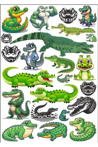 Timsah Sticker Set 3 ürün görseli 1