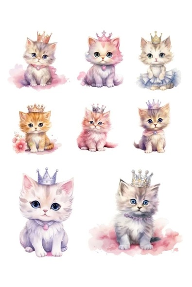 Sevimli Kediler Sticker Set 2 ürün görseli 1