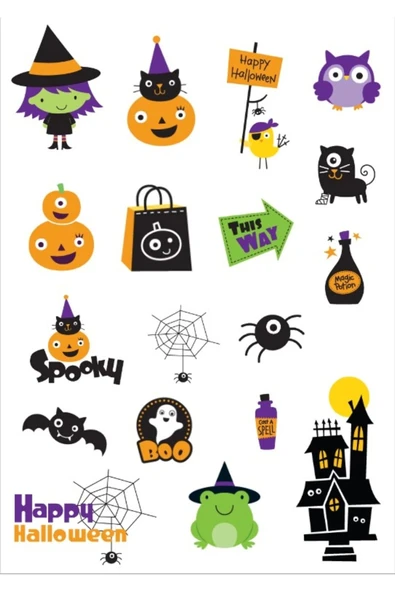 Cadılar Bayramı Sticker Set ürün görseli 1