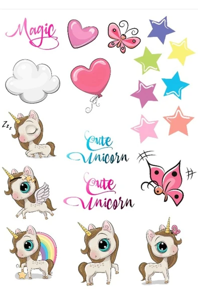 Unicorn Sticker Set ürün görseli 1