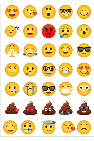 Emojiler Sticker Set ürün görseli 1