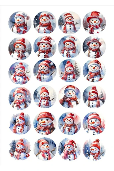 Kardan Adam Sticker Set 2 ürün görseli 1