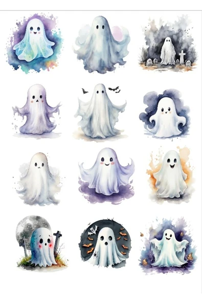 Sevimli Hayaletler Sticker Set ürün görseli 1