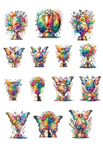 RenkliKupalar Sticker Set ürün görseli 1