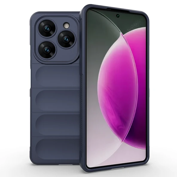 Zipax  Tecno Spark 20 Pro 4G Kılıf Kasisli Silikon Zr-Etnik ürün görseli 1