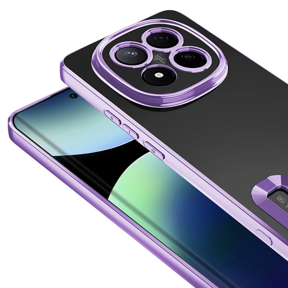 Zipax  Xiaomi Redmi Note 14 Pro 4G Kılıf Silikon Kenarları Lazer Renkli Zr-Omega ürün görseli 1
