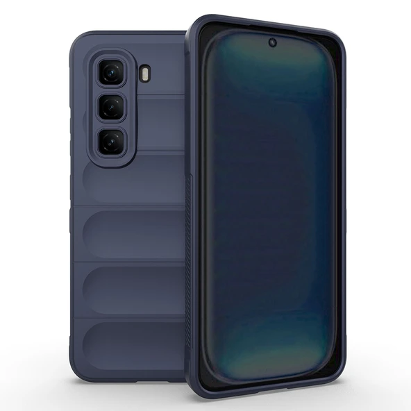 Zipax  İnfinix Hot 50 4G Kılıf Kasisli Silikon Zr-Etnik ürün görseli 1