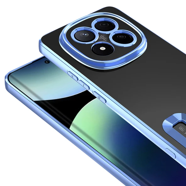 Zipax  Xiaomi Redmi Note 14 Pro 5G Kılıf Silikon Kenarları Lazer Renkli Zr-Omega ürün görseli 1