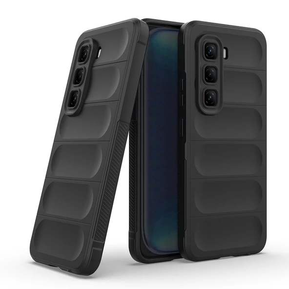 Zipax  İnfinix Hot 50 4G Kılıf Kasisli Silikon Zr-Etnik ürün görseli 1