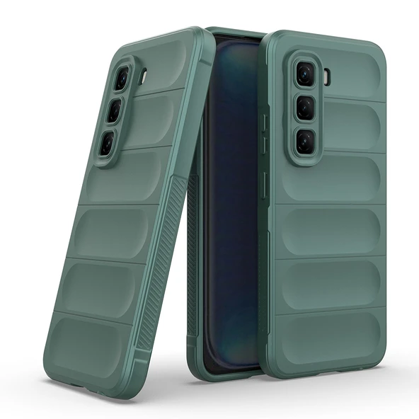 Zipax  İnfinix Hot 50 4G Kılıf Kasisli Silikon Zr-Etnik ürün görseli 1