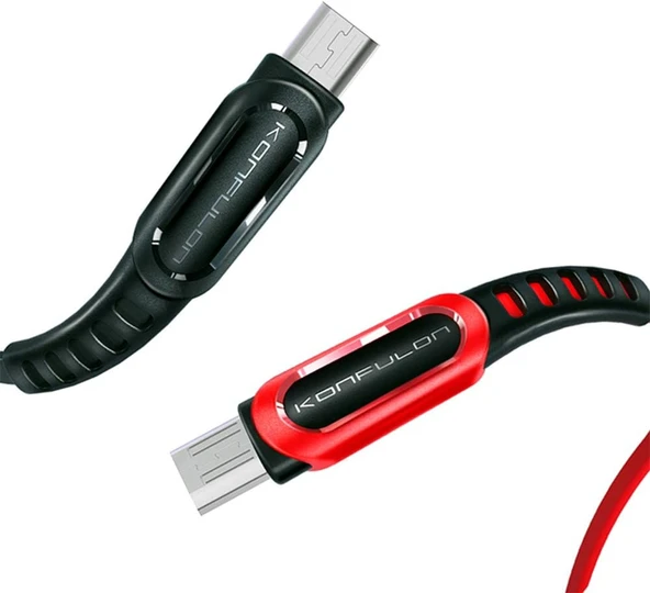 Zipax  Moto E4 Plus Şarj Kablosu Micro USB Yassı 1Metre 2.4A - Resim 2