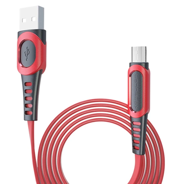 Zipax  Galaxy Tab 4 SM-T530 T532 T332 T232 Şarj Kablosu Micro USB Yassı 1Metre 2.4A ürün görseli 1