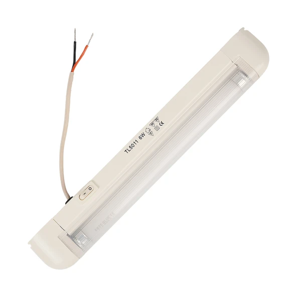 Mega Oto Market 6W 24V Karavan 27 cm Elektronik Floresan Kabin Tavan Lambası - Mavi Işık ürün görseli 1