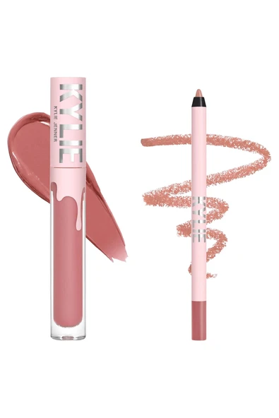 Kylie Dudak Kalemi ve Yarı Mat Likit Ruj Set 705 Charm ürün görseli 1