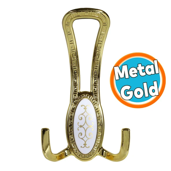Metal Portmanto Vestiyer Duvar Dolap Elbise Mobilya Kapı Askısı Askılığı Askılık Gold Altın ürün görseli 1
