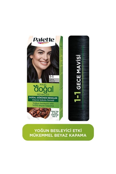 Palette Kalıcı Doğal Renkler 1-1 Gece Mavisi ürün görseli 1
