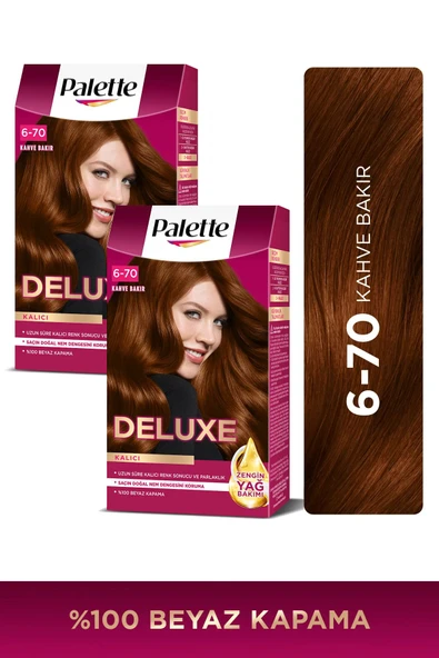 Palette Deluxe 6-70 Kahve Bakır x 2 Adet ürün görseli 1